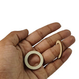 Wooden Rings  3x0.25 CM (10 Pieces) Round For Sewing Macrame Crochet DIY Crafts Painting Arts Decoration [jefs-embelshcabo-00004-m2]