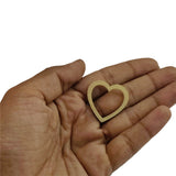 Wooden Rings 30x2.5 MM (10 Pieces) Heart For Sewing Macrame Crochet DIY Crafts Painting Arts Decoration [jefs-embelshcabo-00004-m8]