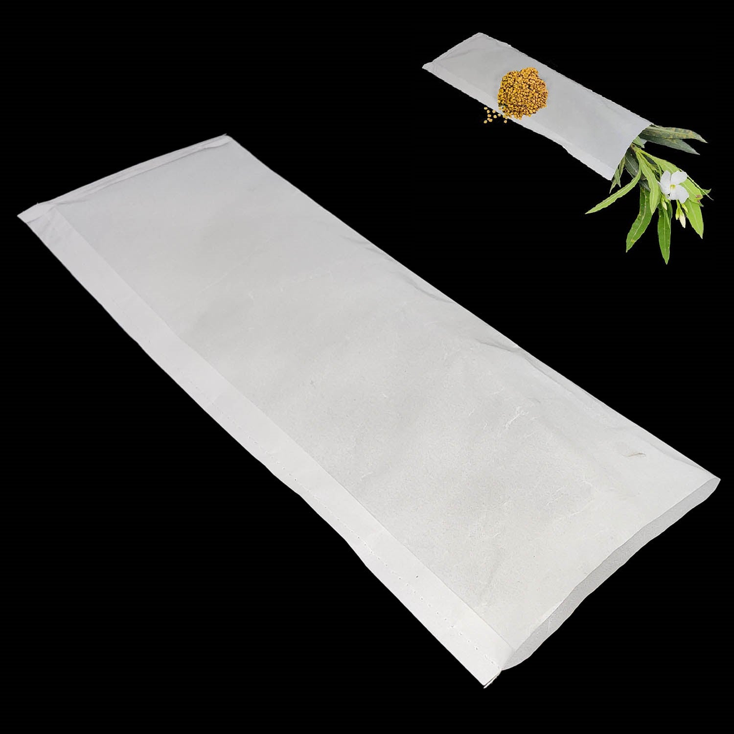 Stitched Butter Paper Covers Glassine Pouches Pollination Seeds Agriculture Storage Bags Oil Grease Proof Food Grade Packing