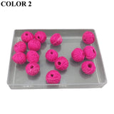 Cotton Thread Beads Balls 16x15 MM For Jewellery Making