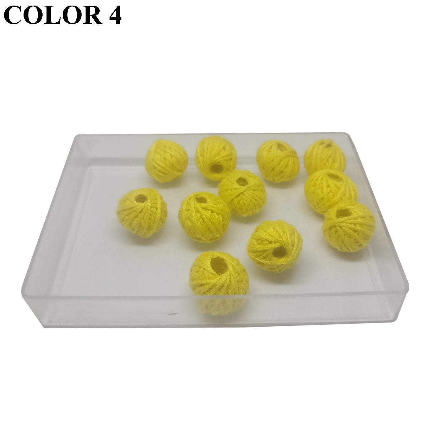 Cotton Thread Beads Balls 16x15 MM For Jewellery Making