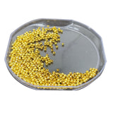 CCB Plastic Beads Golden Color 2mm With Hole 0.6mm (1250 Pieces, 25 Grams) For Jewellery Making Embroidery Crafts [ac-bds-00079-2mm]