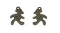 Jewelry Mini Pendant Alloy Craft Charms 28x17x2xmm Cartoon Dog Antique Bronze Color (Pack of 10 pieces) [ac-charm-00001-m86]