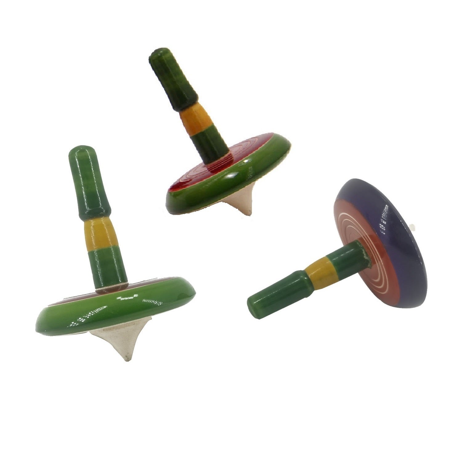 Kids Hand Spinning Wooden Tops Toys (Sold as 1 piece) 6x4 CM [M2] [ac-gmetoy-00003-m2]