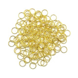 Metal Iron Jump Rings 6x0.7mm Round Gold Color (Pack of 10 Grams, 150+ pieces) For Jewellery Making Crafts [ac-jwlsupp-00015-m2-sub4]