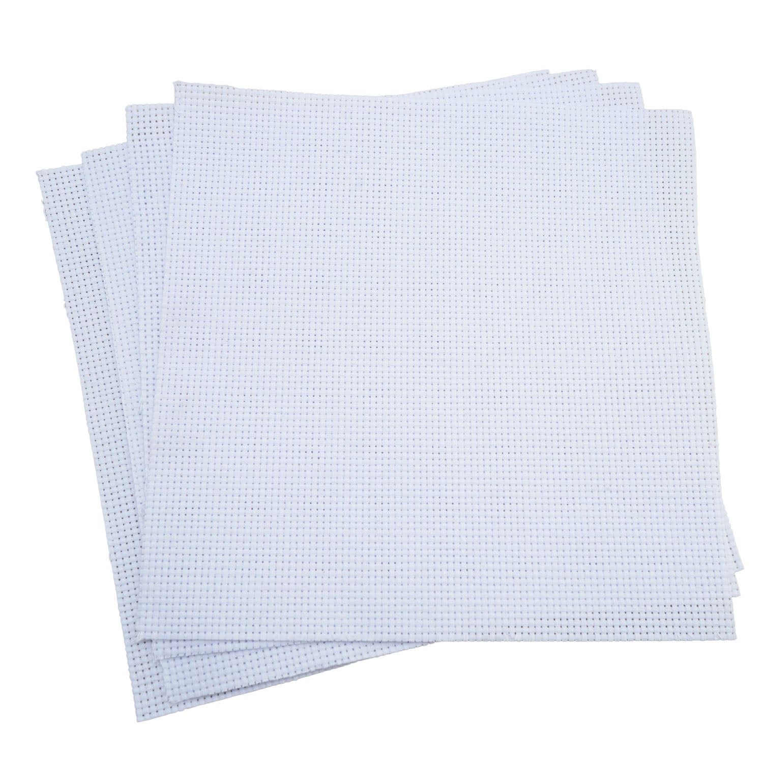 Embroidery Canvas Mesh Aida Cloth 8x8 Inch Thread Count 11 CT (1 Piece) Fabric Sheet For Cross Stitching DIY Sewing [ac-sewsupp-00005-m1]