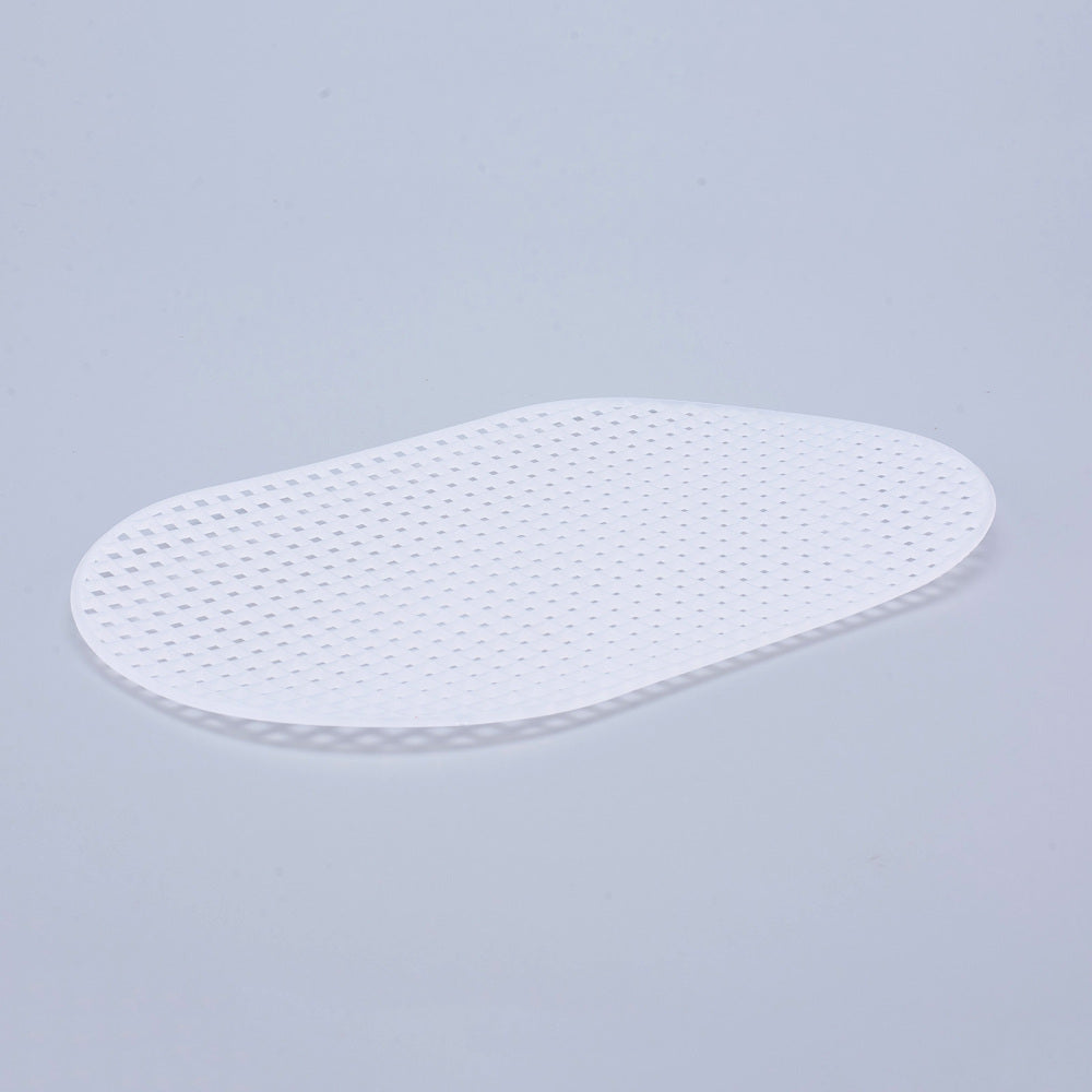 Embroidery Canvas Mesh Plastic Sheets 8x5 Inch (1 Piece) Hole 4x4mm Oval White For Cross Stitching DIY Sewing Knitting Crochet Crafts [ac-sewsupp-00006-m11]