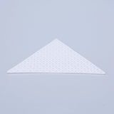 Embroidery Canvas Mesh Plastic Sheets 3 Inch (1 Piece) Hole 4x4mm Triangle White For Cross Stitching DIY Sewing Knitting Crochet Crafts [ac-sewsupp-00006-m12]