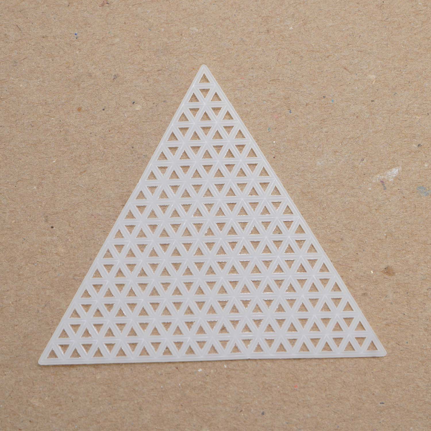 Embroidery Canvas Mesh Plastic Sheets 3 Inch (1 Piece) Hole 4x4mm Triangle White For Cross Stitching DIY Sewing Knitting Crochet Crafts [ac-sewsupp-00006-m12]