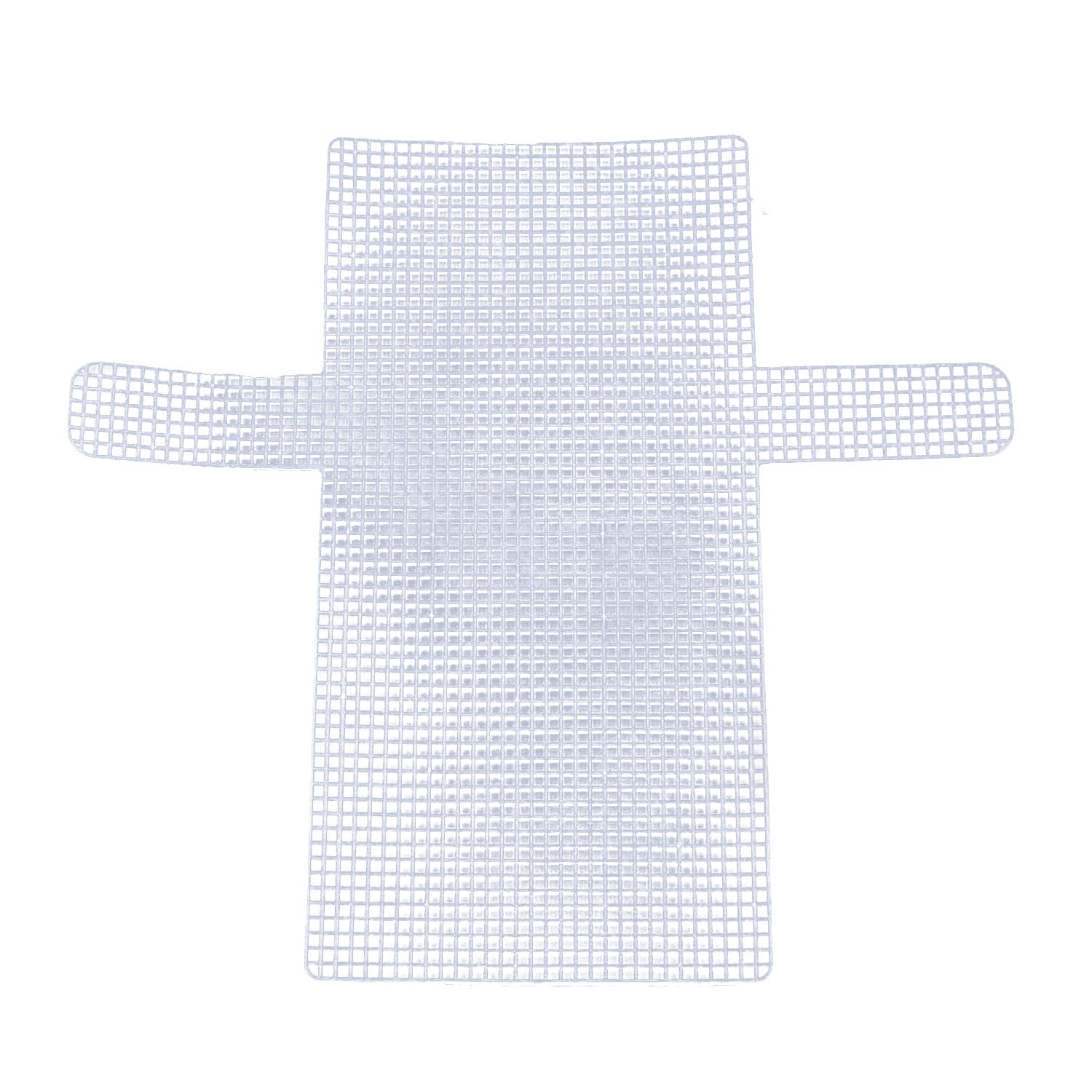 Embroidery Canvas Mesh Plastic Sheets 14x15 Inch (1 Piece) Hole 4x4mm Rectangle White For Cross Stitching DIY Knitting Crochet Crafts [ac-sewsupp-00006-m1]