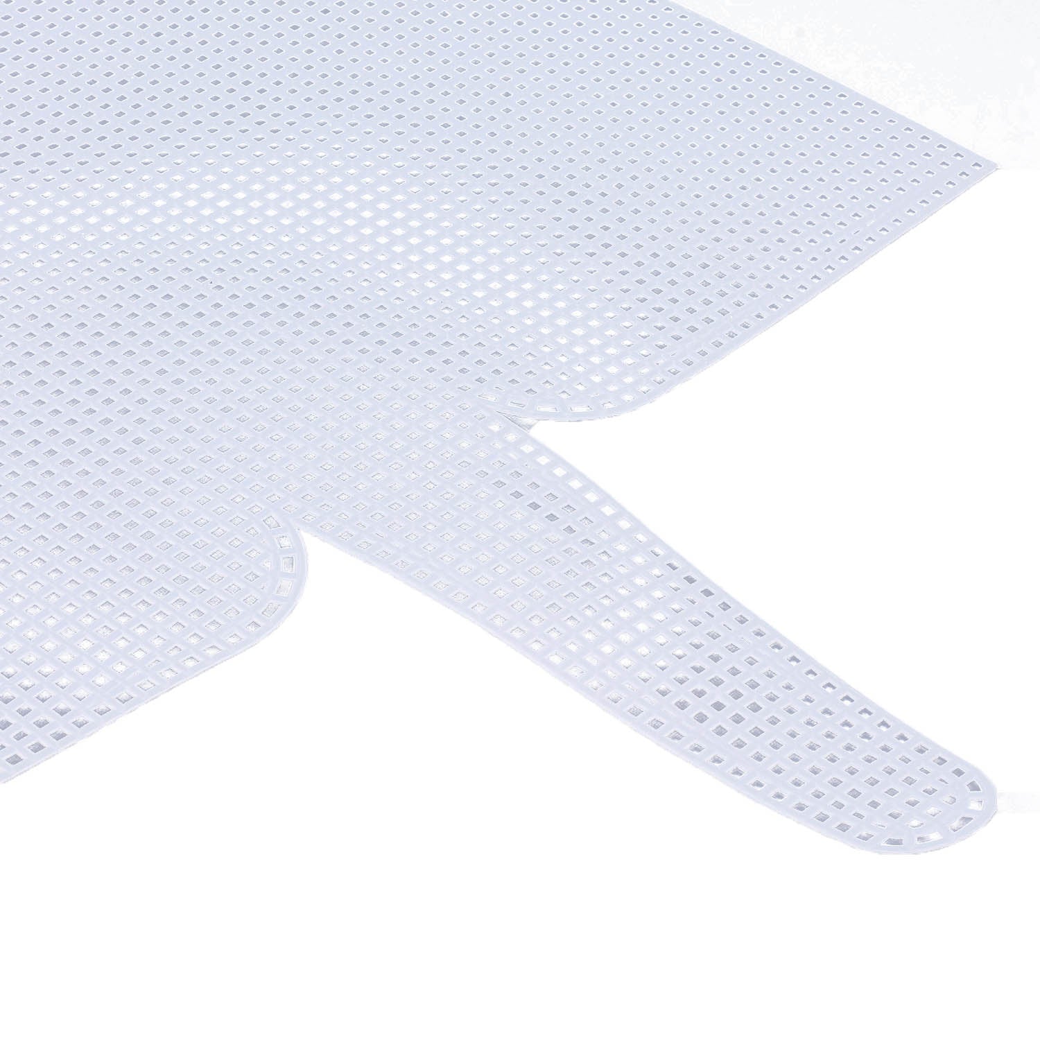 Embroidery Canvas Mesh Plastic Sheets 16x17 Inch (1 Piece) Hole 4x4mm Rectangle White For Cross Stitching DIY Knitting Crochet Crafts [ac-sewsupp-00006-m2]