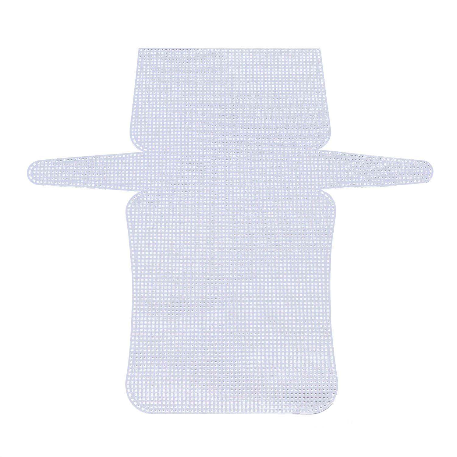 Embroidery Canvas Mesh Plastic Sheets 16x17 Inch (1 Piece) Hole 4x4mm Rectangle White For Cross Stitching DIY Knitting Crochet Crafts [ac-sewsupp-00006-m2]