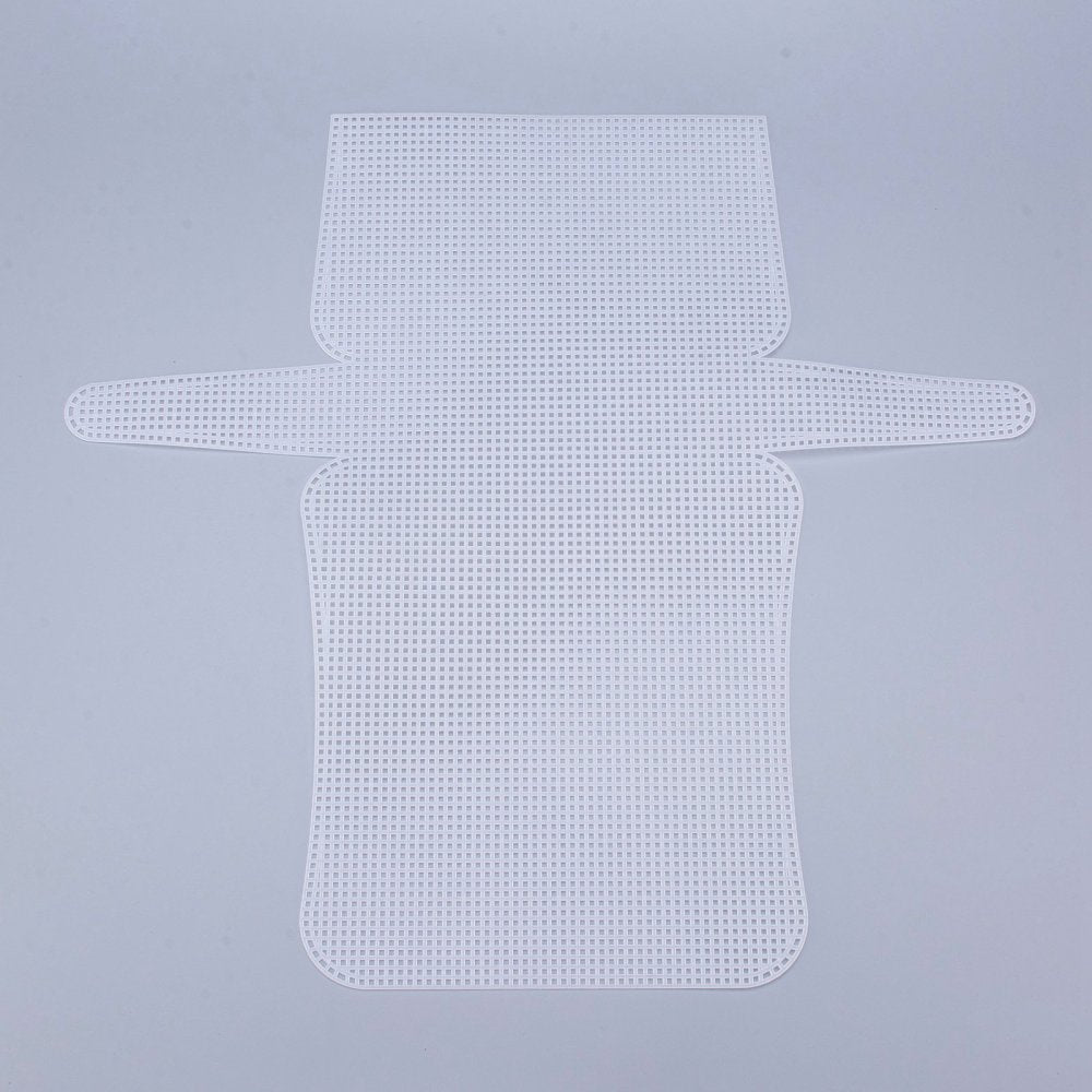 Embroidery Canvas Mesh Plastic Sheets 16x17 Inch (1 Piece) Hole 4x4mm Rectangle White For Cross Stitching DIY Knitting Crochet Crafts [ac-sewsupp-00006-m2]