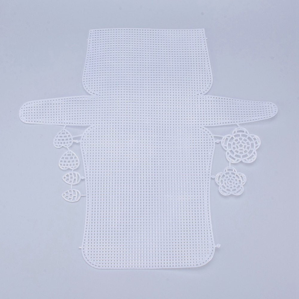 Embroidery Canvas Mesh Plastic Sheets 13x13 Inch (1 Piece) Hole 4x4mm Rectangle White For Cross Stitching DIY Knitting Crochet Crafts [ac-sewsupp-00006-m3]