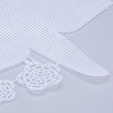 Embroidery Canvas Mesh Plastic Sheets 13x13 Inch (1 Piece) Hole 4x4mm Rectangle White For Cross Stitching DIY Knitting Crochet Crafts [ac-sewsupp-00006-m3]