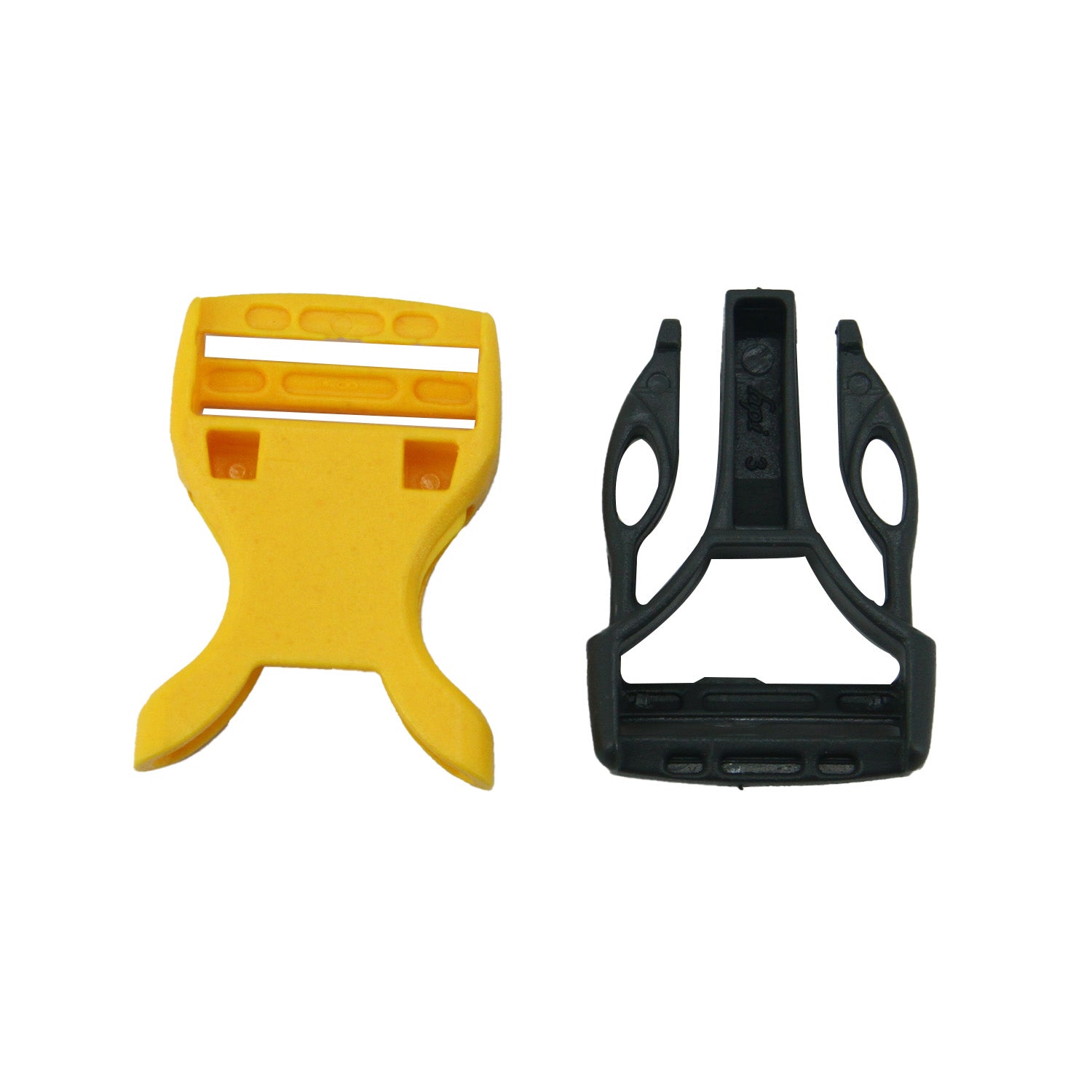 Plastic Buckle For 1 Inch Strap (10 Pieces) Yellow Black Bag Making Replacement Clips Parts [ac-sewsupp-00007-m1]