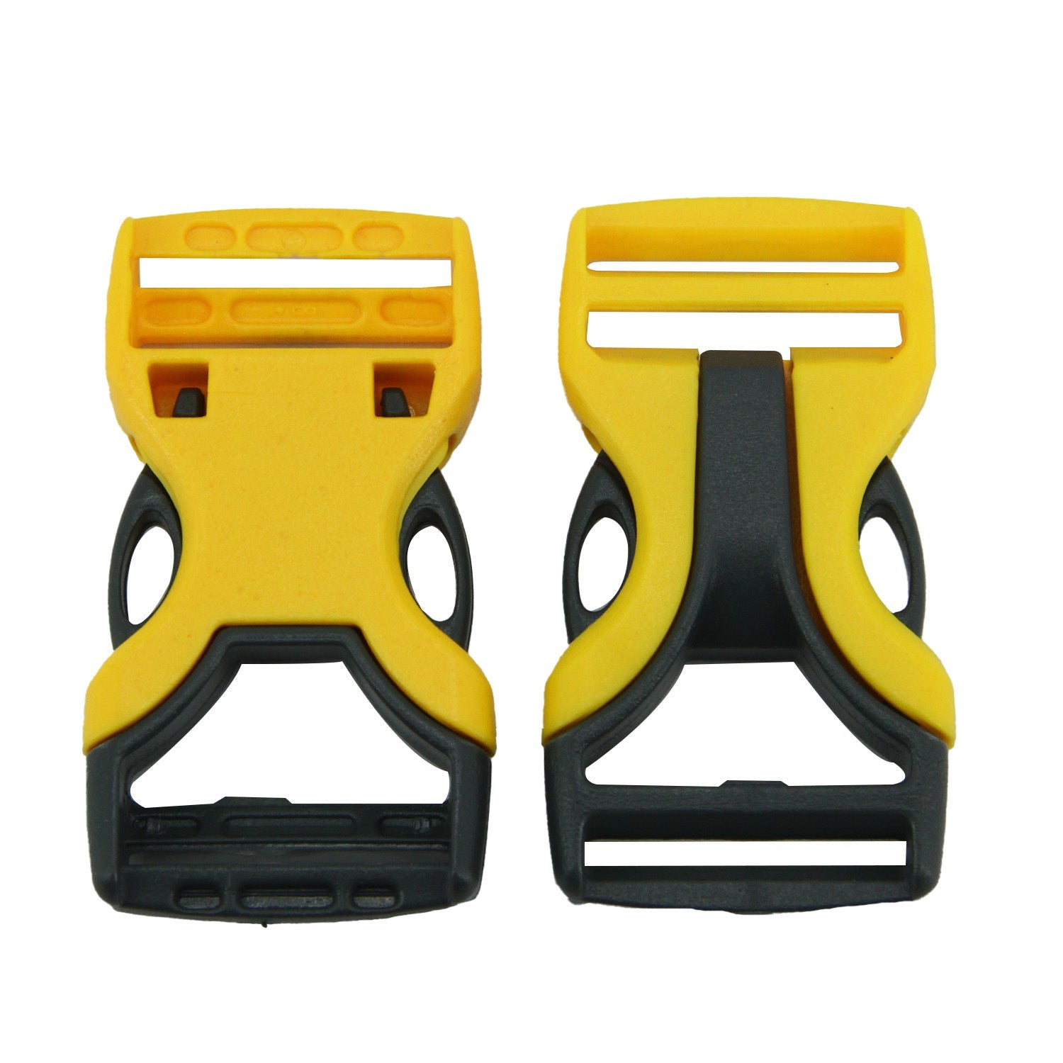 Plastic Buckle For 1 Inch Strap (10 Pieces) Yellow Black Bag Making Replacement Clips Parts [ac-sewsupp-00007-m1]