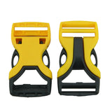 Plastic Buckle For 1 Inch Strap (10 Pieces) Yellow Black Bag Making Replacement Clips Parts [ac-sewsupp-00007-m1]