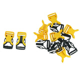 Plastic Buckle For 1 Inch Strap (10 Pieces) Yellow Black Bag Making Replacement Clips Parts [ac-sewsupp-00007-m1]