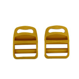 Plastic Tri Glide Slider For 1 Inch Strap (10 Pieces) Yellow Bag Making Replacement Clips Parts [ac-sewsupp-00007-m2]