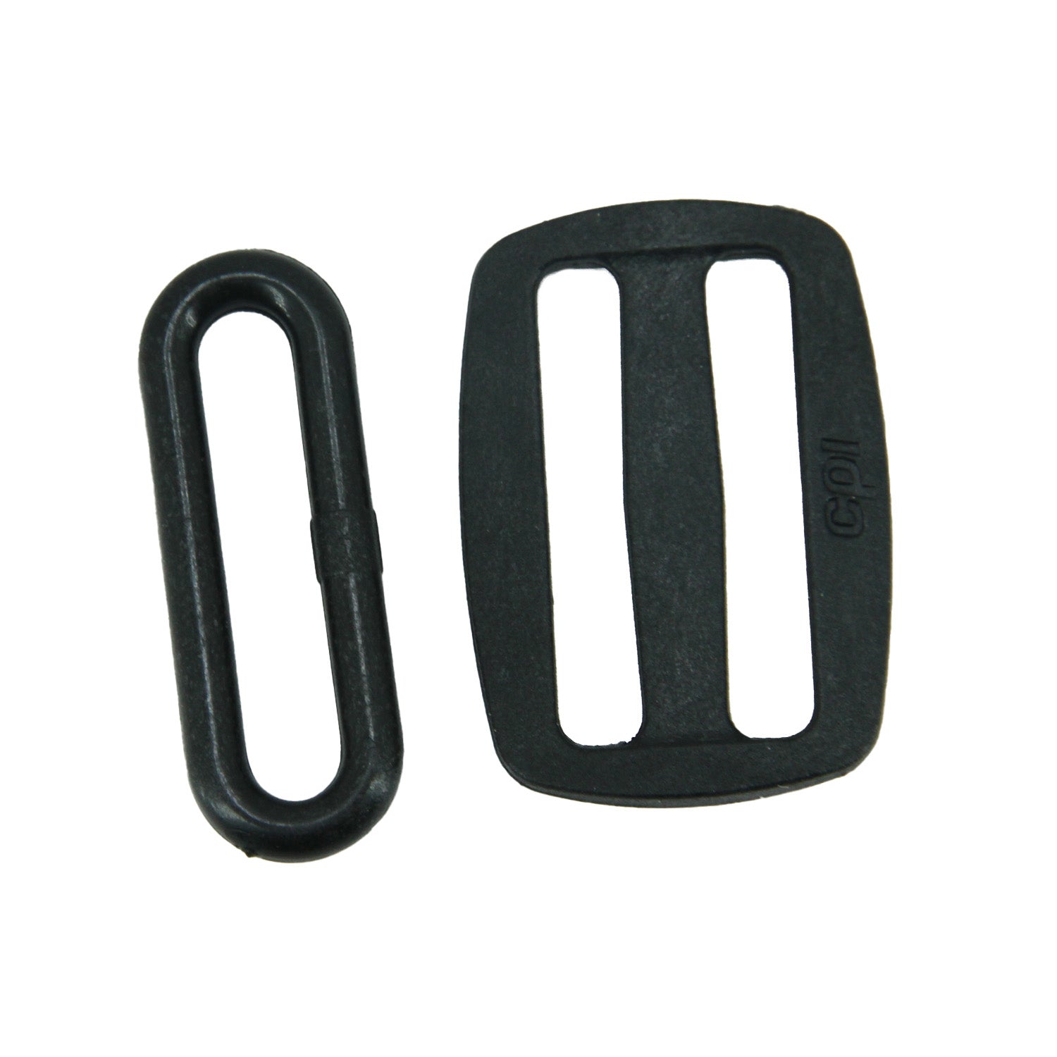 Plastic Tri Glide Slider Lock For 1.25 Inch Strap (10 Sets) Black Bag Making Replacement Clips Parts [ac-sewsupp-00007-m5]