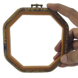 Acrylic Plastic Embroidery Hoop Ring Frame (1 Piece) 5 Inch Polygon For Fabric Cross Stitching Art Sewing Painting Tool