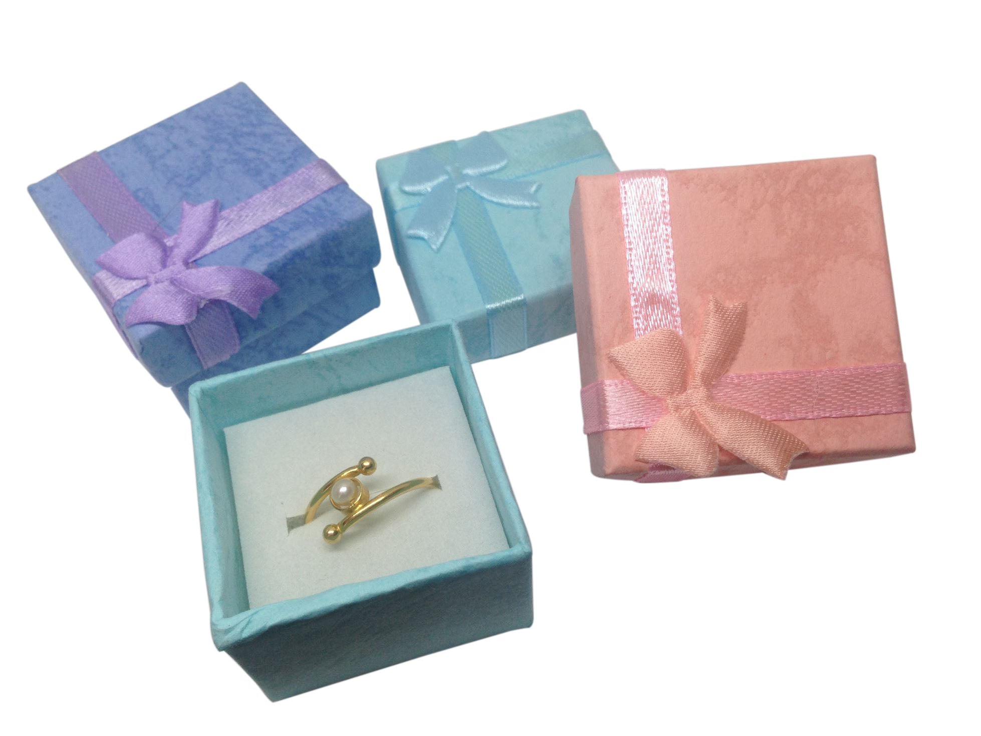 Paper Jewellery Box For Ring Coin Pendant Gift Packing 4x2.6 CM Square [jefs-giftbagbox-00063]