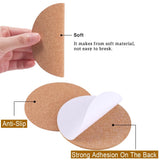 Self Adhesive Cork Stickers 4 Inch Round (2 Pieces) Sheets For DIY Crafts Coaster Utilities Decoration Party [jefs-gnrlcrftsupp-00042-m5]