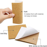 Self Adhesive Cork Stickers 4 Inch Square (2 Pieces) 10x10x0.2 CM Sheets For DIY Crafts Coaster Utilities Decoration Party [jefs-gnrlcrftsupp-00042-m6]