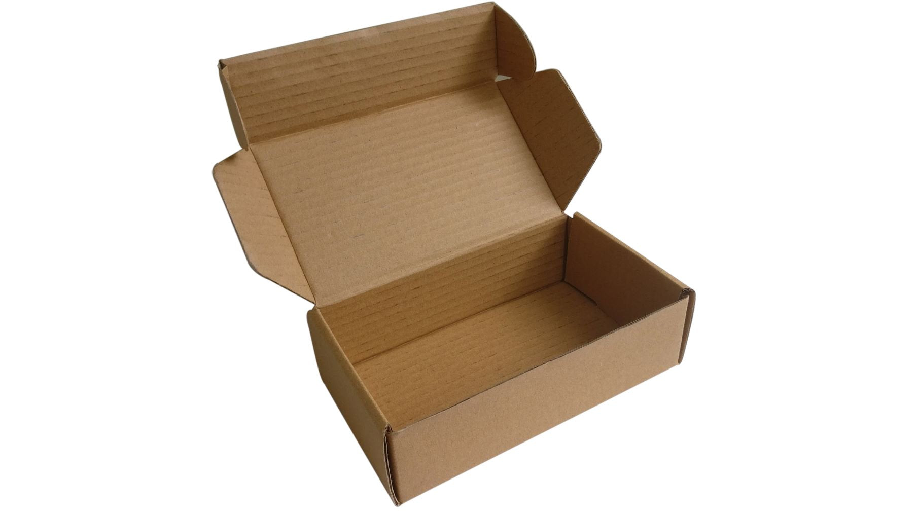 Corrugated Packing Folding Multipurpose Box (Pack of 10 Pieces) Brown Rectangle 7x4x2 Inch For Packaging & Shipping Jewellery Crafts [jefs-pack-boxnsupp-00003-m4]