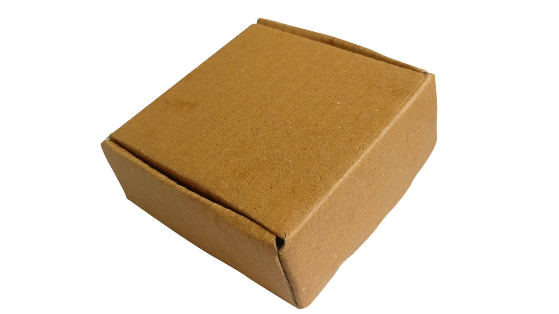 Corrugated Packing Folding Multipurpose Box (Pack of 10 Pieces) Brown Rectangle 4x4x2 Inch For Packaging & Shipping Jewellery Crafts [jefs-pack-boxnsupp-00003-m3]