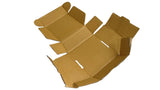 Corrugated Packing Folding Multipurpose Box (Pack of 10 Pieces) Brown Rectangle 4x4x2 Inch For Packaging & Shipping Jewellery Crafts [jefs-pack-boxnsupp-00003-m3]