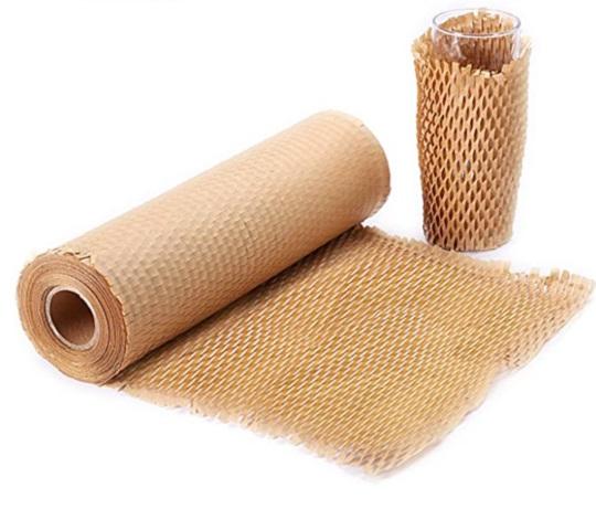 Kraft Paper Honeycomp Bubble Wrap Roll For Packaging Void Filling Eco Friendly Compostable Bio Degradable [jefs-pack-boxnsupp-00004]