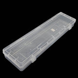 Plastic Box (1 Piece) 32x8x3.75 CM Rectangle For Multipurpose Packing & Storage Transparent Color [jefs-pack-boxnsupp-00006-m18]