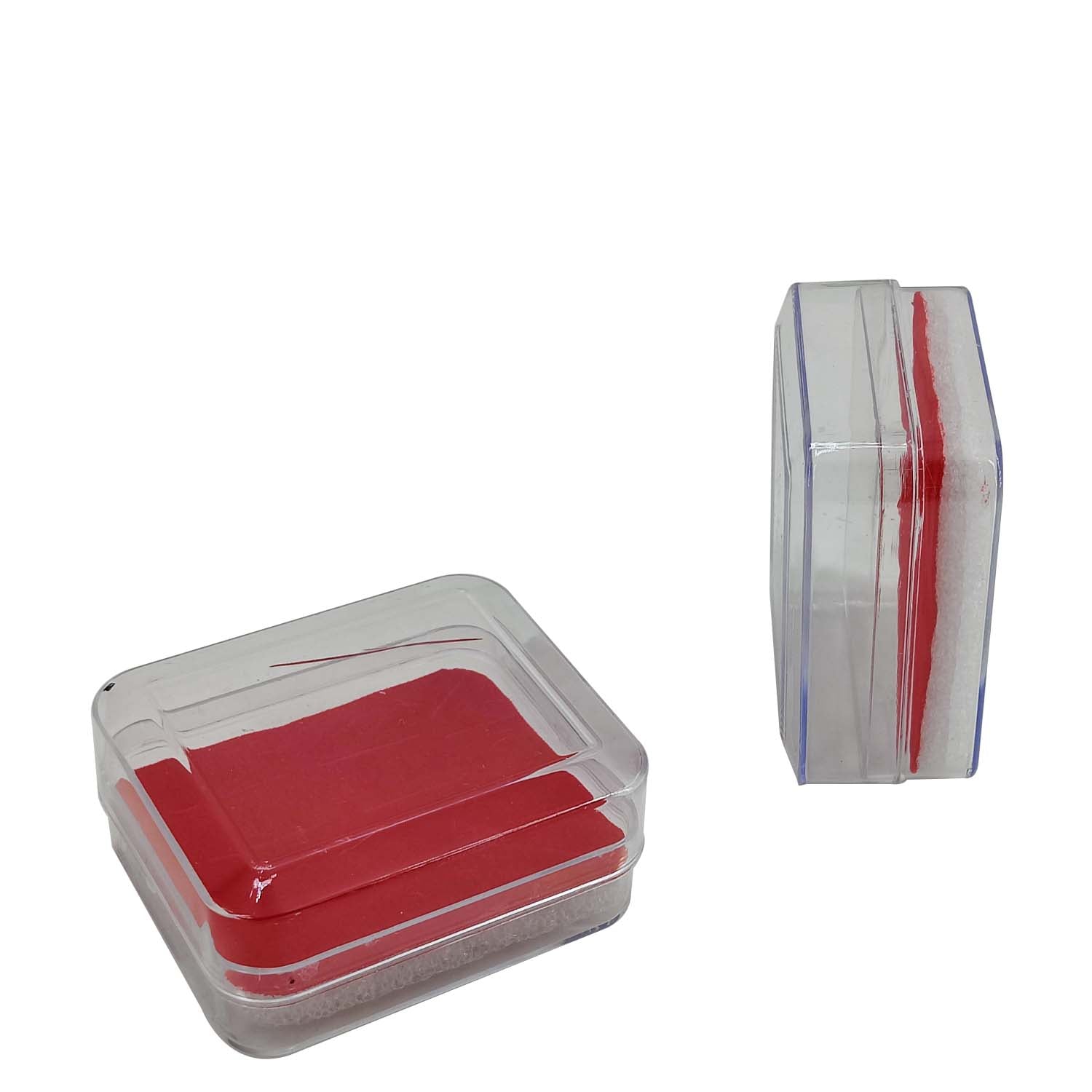 Plastic Earring Stud Box 5x4.2x2.4 CM (12 Pieces) Transparent Color Rectangle [jefs-pack-boxnsupp-00074-m5]