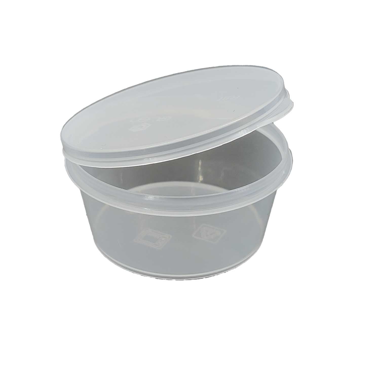 Small Polypropylene Plastic Containers With Spoon (Set of 10, Capacity 25 ML) 5x4.5x2.5 CM Leak Proof With Lid For Ketchup Sauce Jam Cream Sampling [jefs-pack-boxnsupp-00153-combo3]