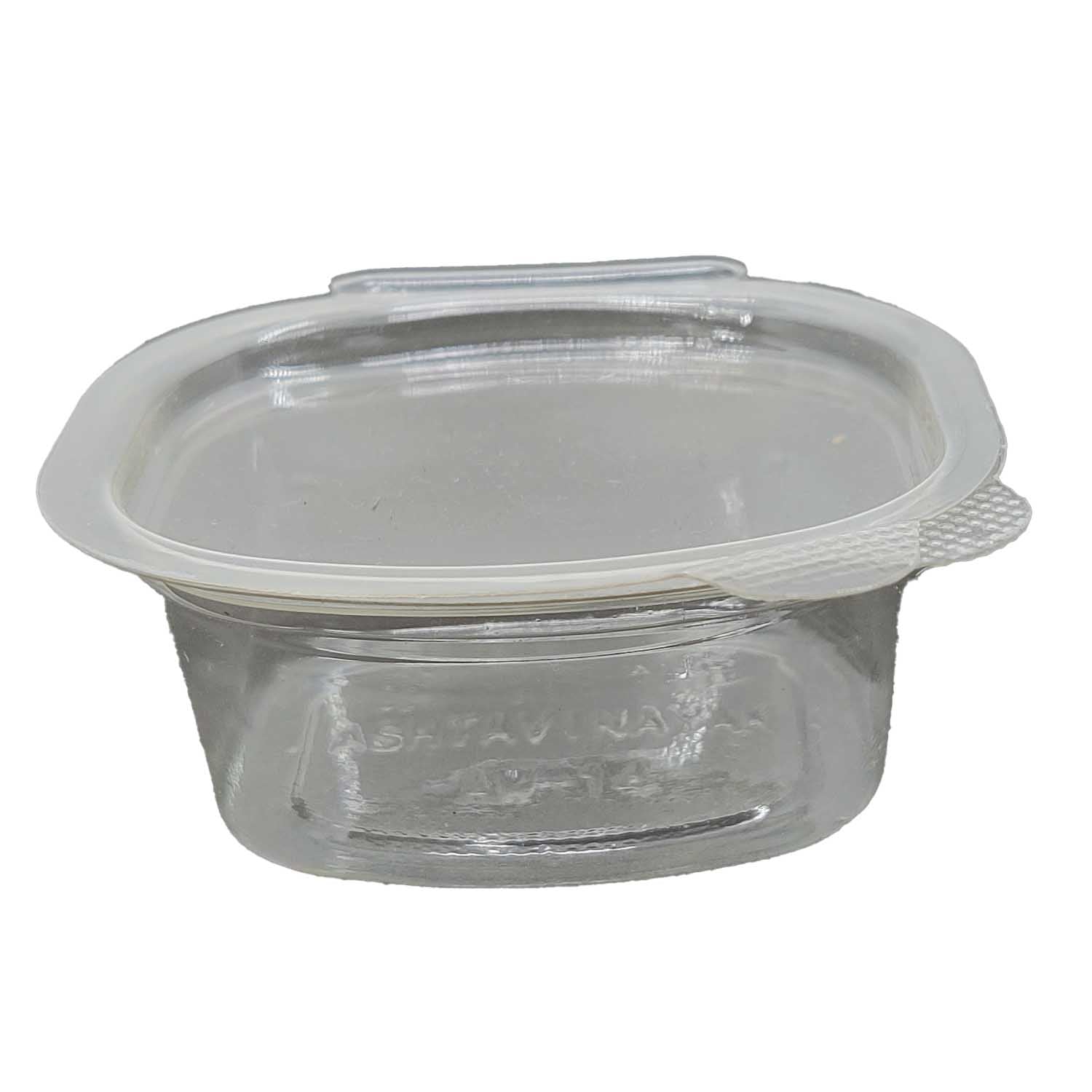 Small Plastic Containers With Spoon (Set of 10, Capacity 50 ML) 6x5x2.5 CM For Ketchup Sauce Disposable Multipurpose Food Sampling Storage  [jefs-pack-boxnsupp-00154-combo2]