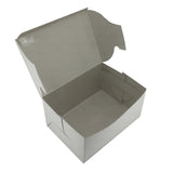 Cake Pastry Packing Paper Boxes (5 Pieces) 4 Cakes Capacity 13x13x9 CM (5x5x3.5 Inch) White [jefs-pack-boxnsupp-00155-m3]