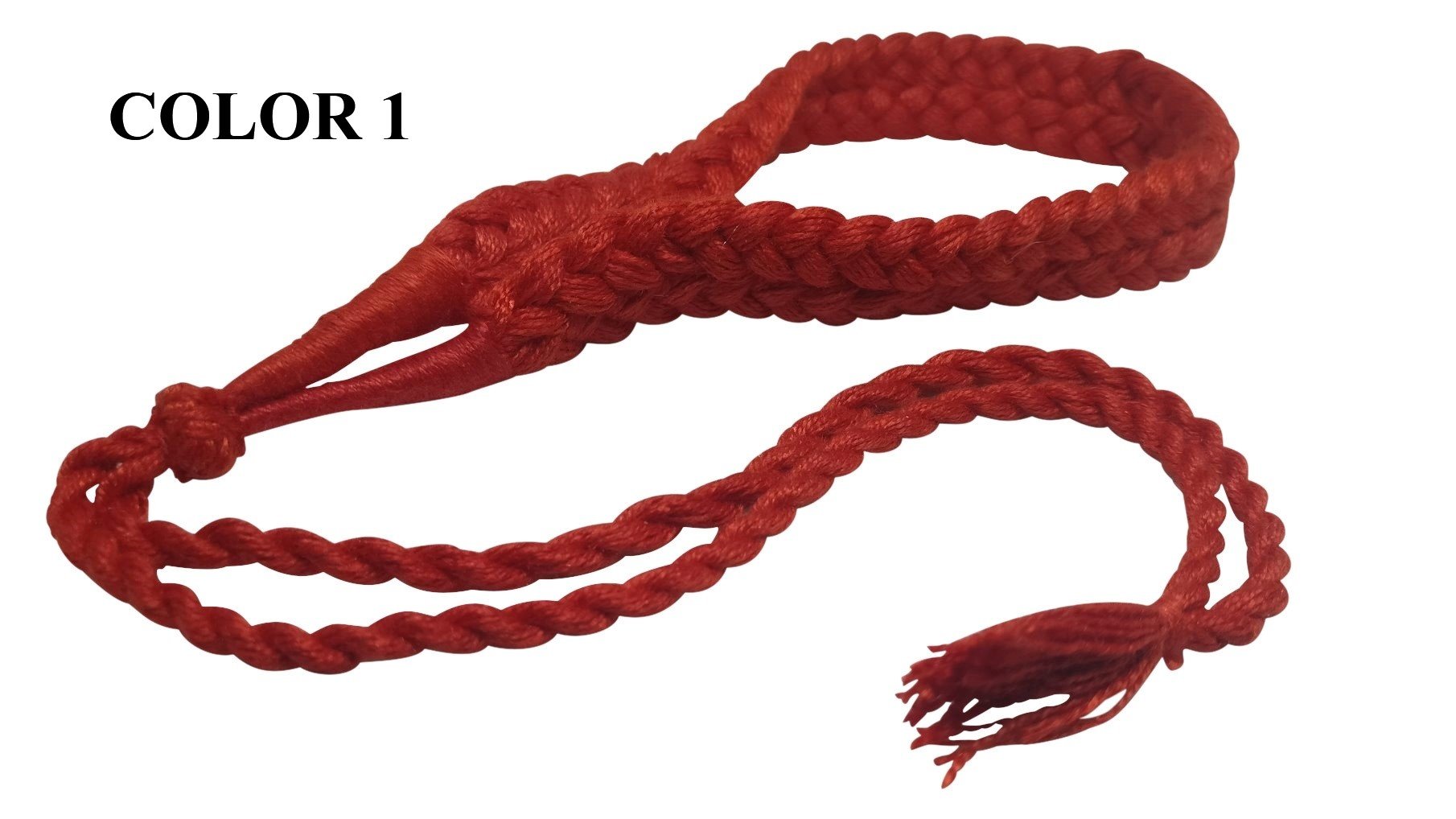 Cotton Dori Adjustable Back Rope Double Braided 2x0.5cm 15inch Cord [jefs-stringlace-00380]