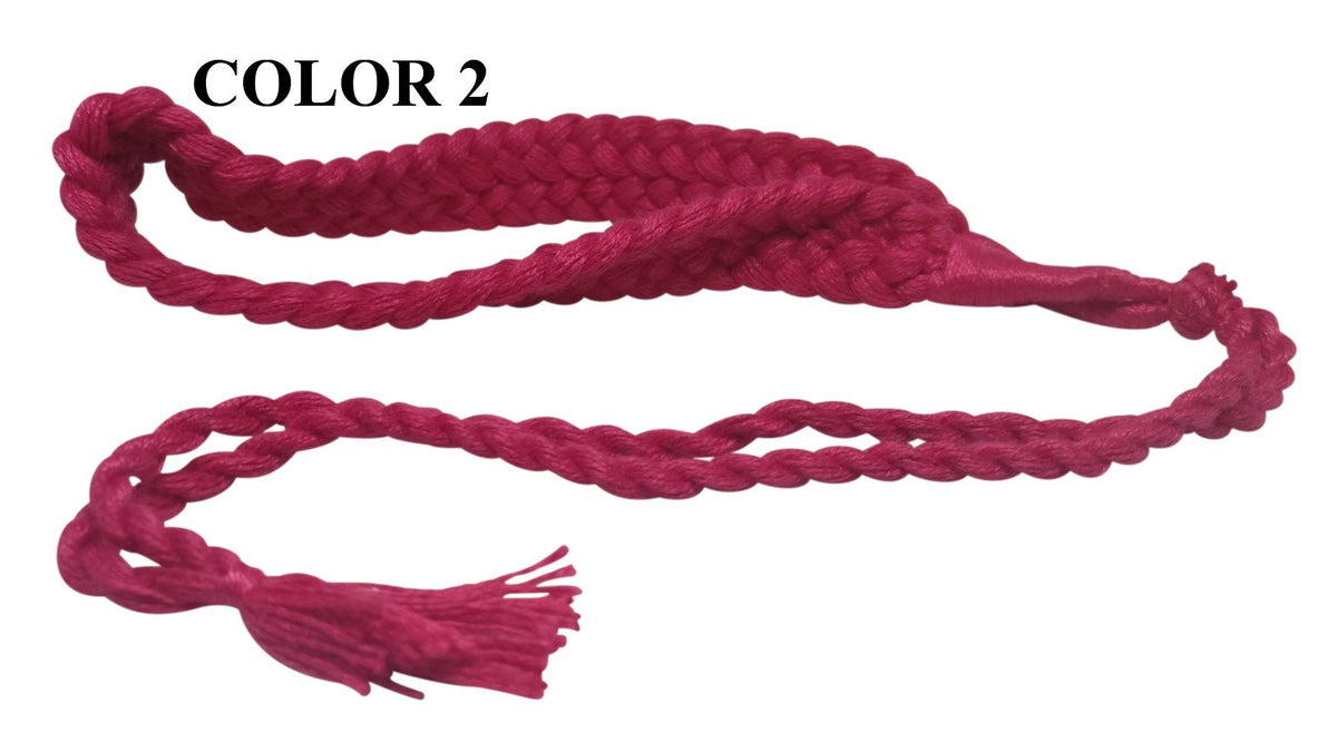 Cotton Dori Adjustable Back Rope Double Braided 2x0.5cm 15inch Cord [jefs-stringlace-00380]