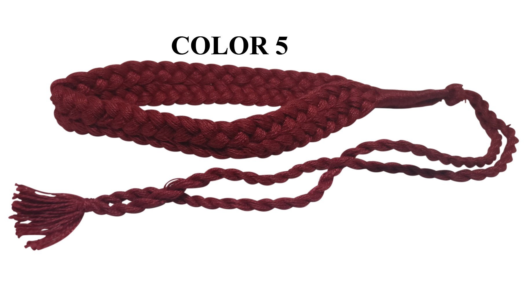 Cotton Dori Adjustable Back Rope Double Braided 2x0.5cm 15inch Cord [jefs-stringlace-00380]