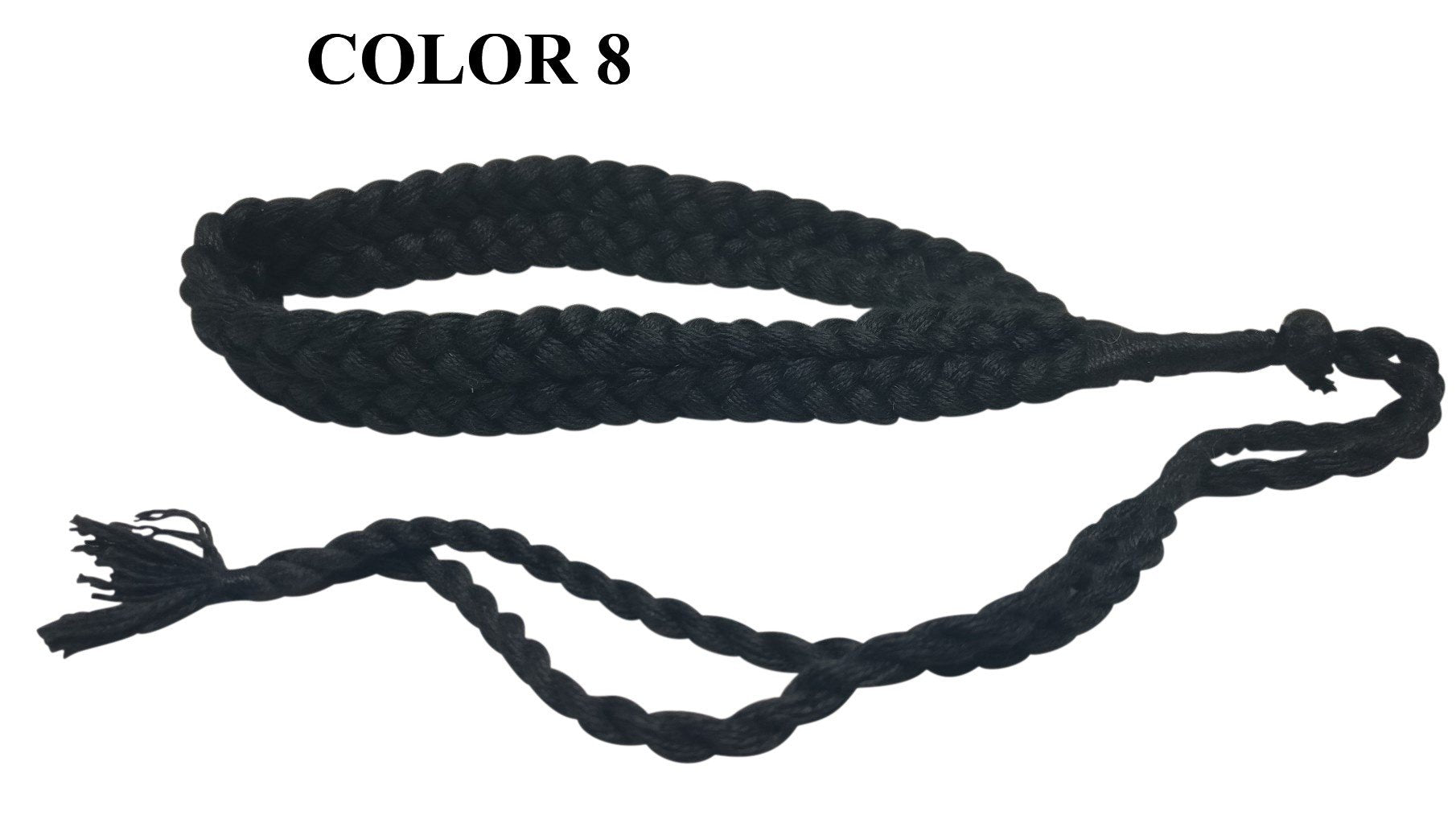 Cotton Dori Adjustable Back Rope Double Braided 2x0.5cm 15inch Cord [jefs-stringlace-00380]